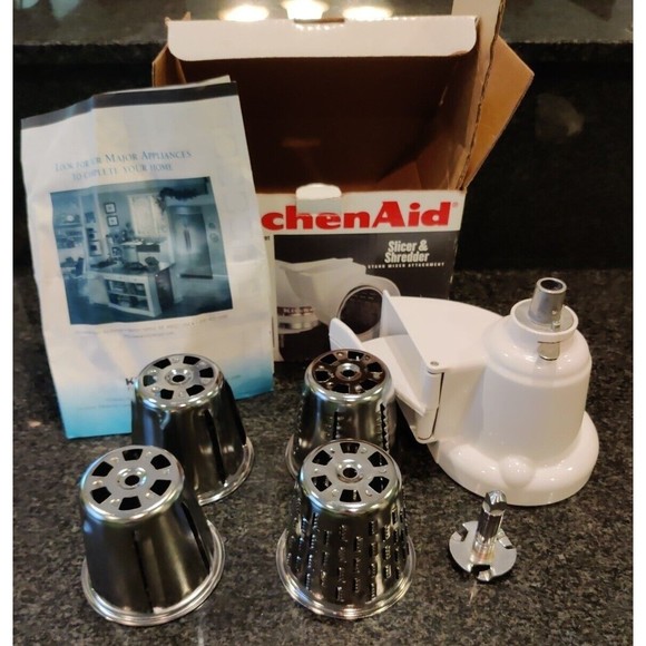 KitchenAid Kitchen Kitchenaid Rvsa Slicer And Shredder Attachment For Stand Mixer W Box